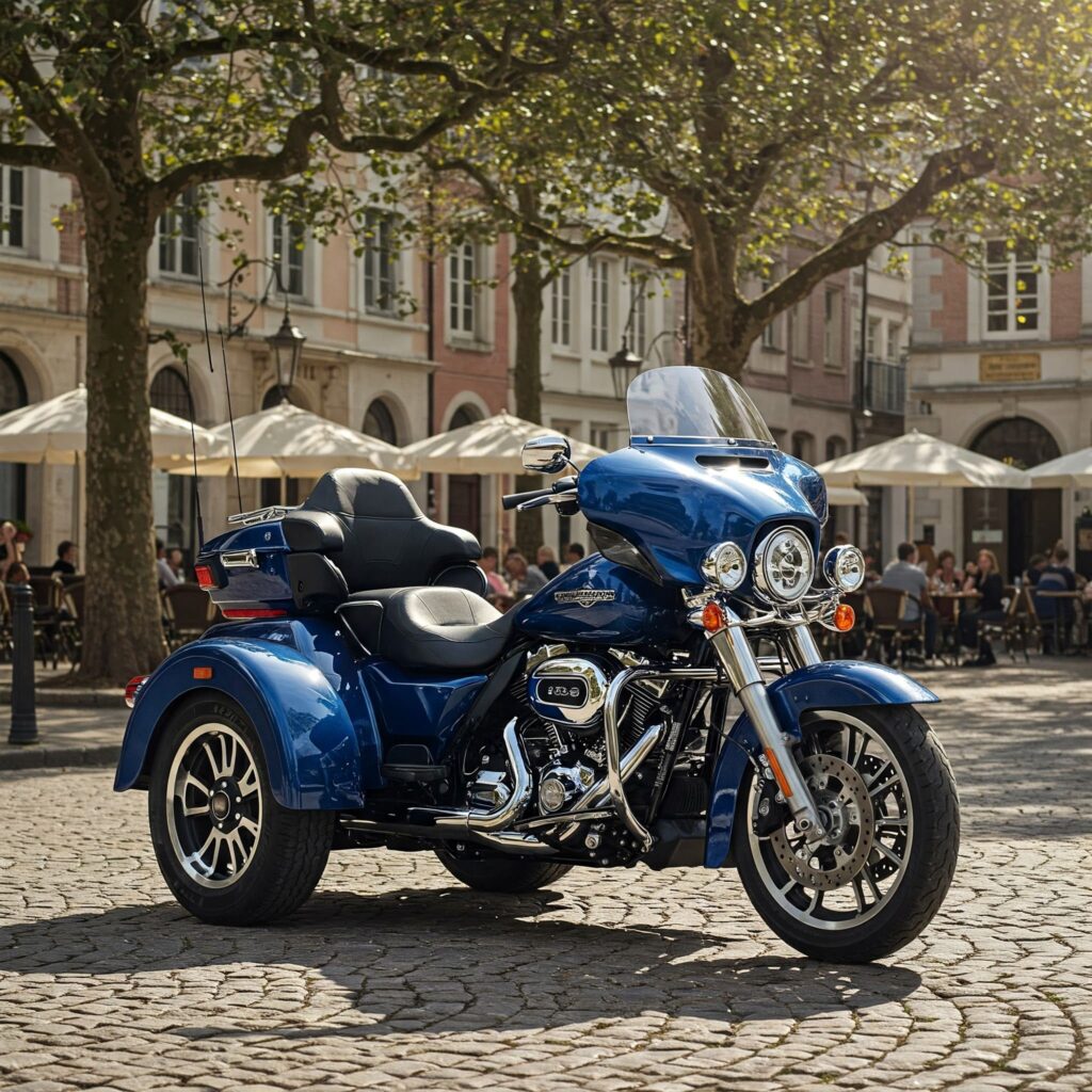 Purple Harley Cvo Tri Glide