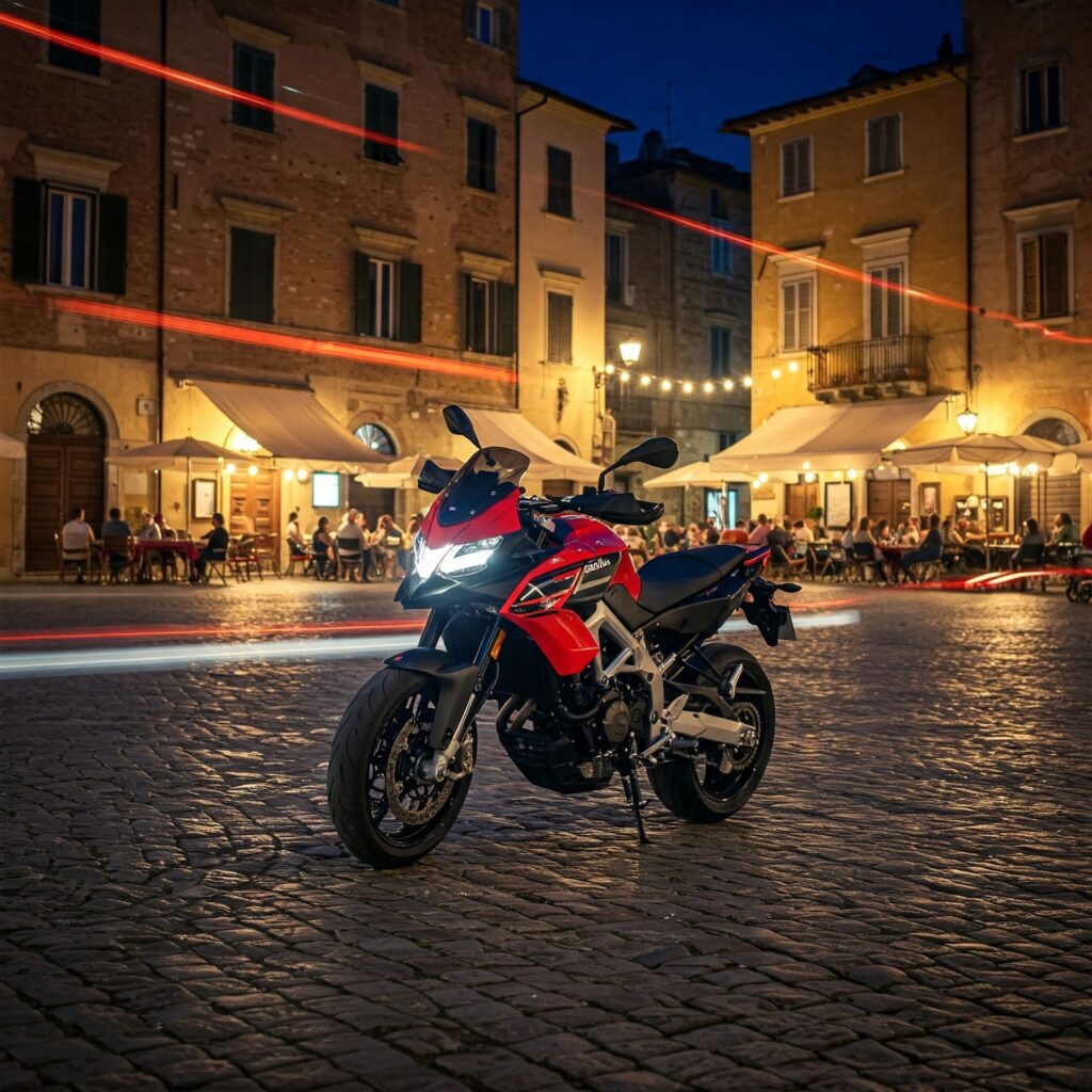 Red Aprilia Bike