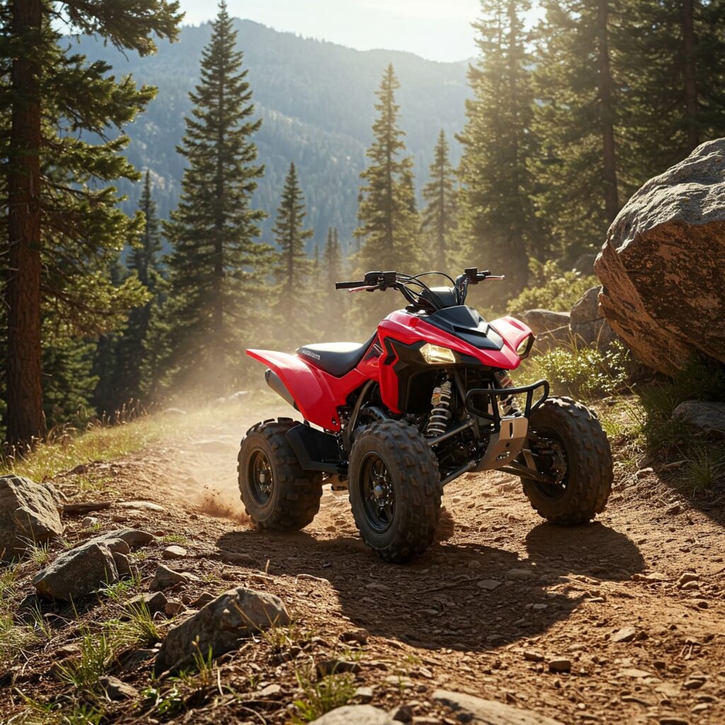 Red Honda Atv