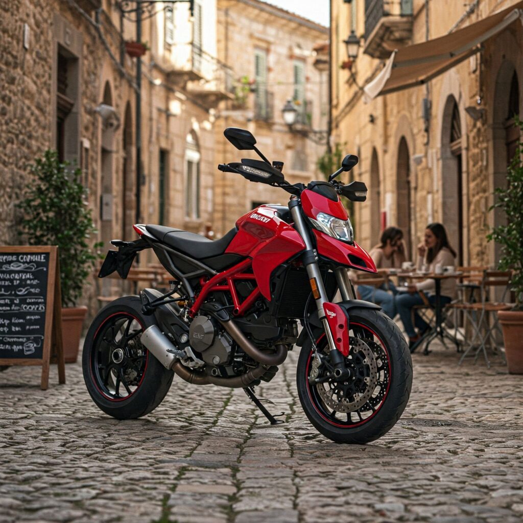 Red Hypermotard Dirt Bike