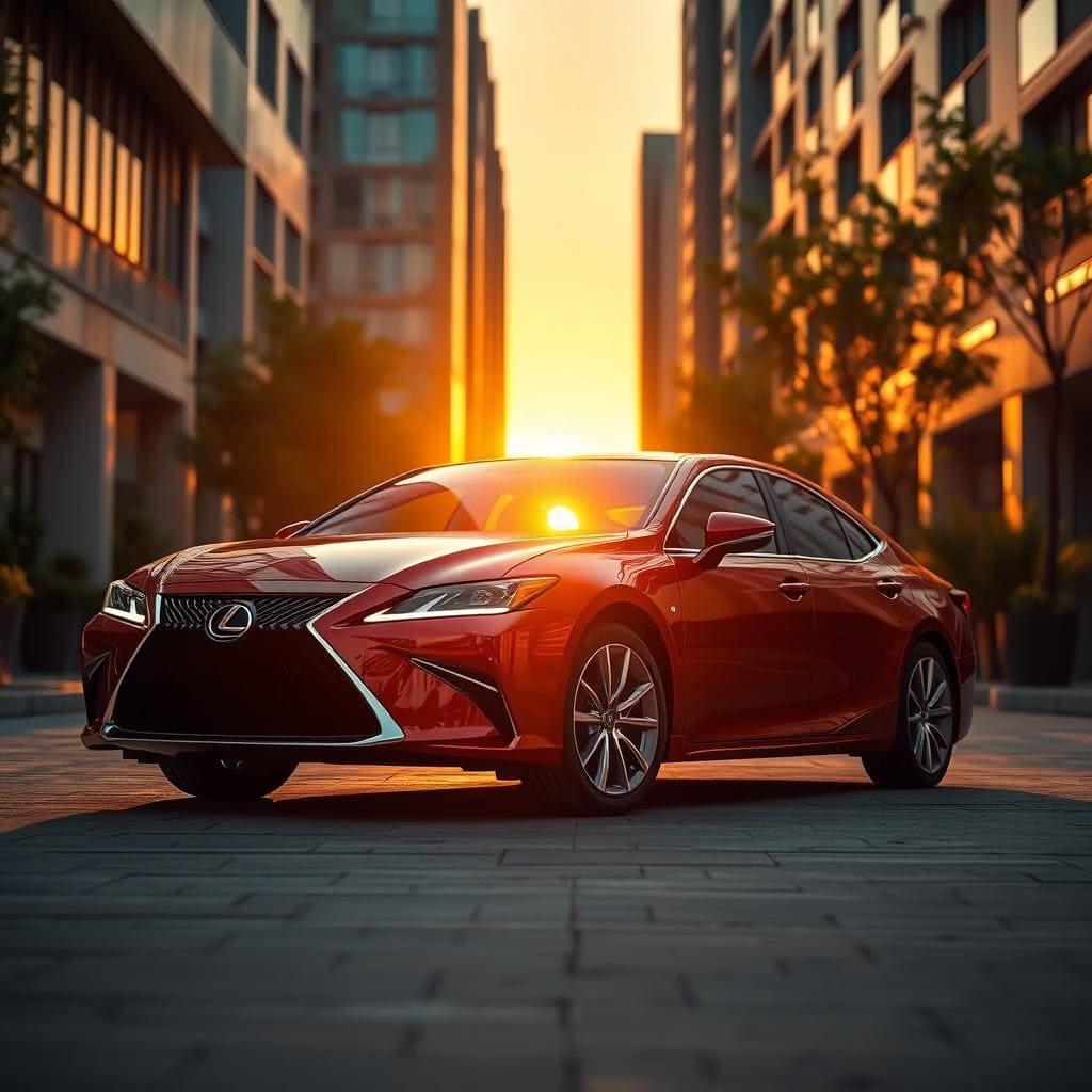 Red Lexus Es300h