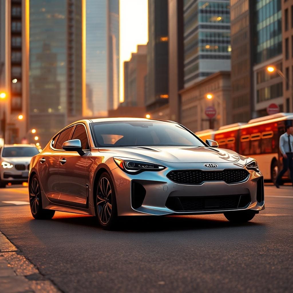 Silver Kia Stinger