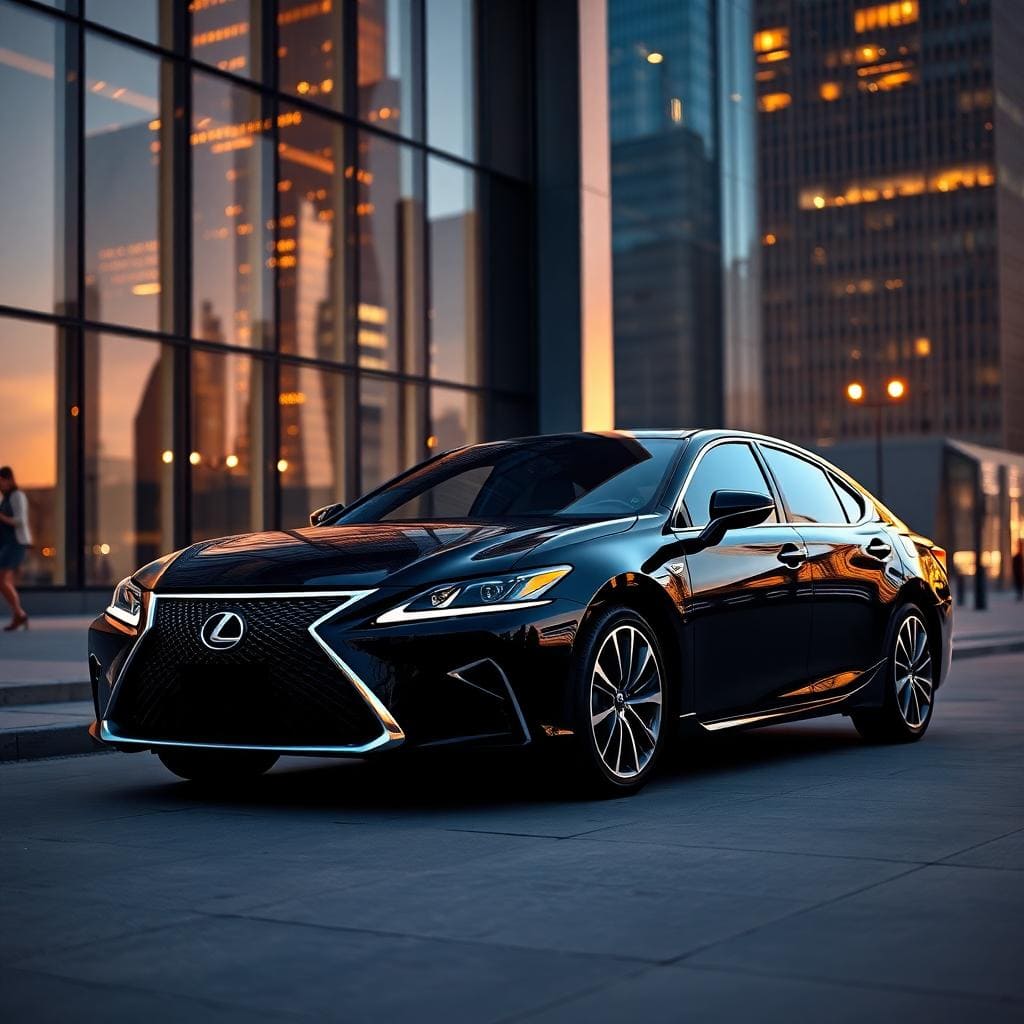 Sleek Black Lexus Es300h