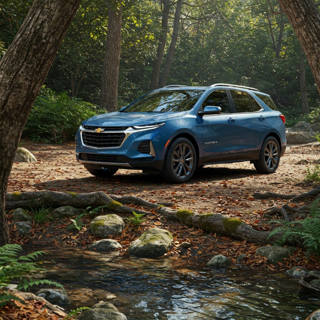 Blue chevrolet equinox