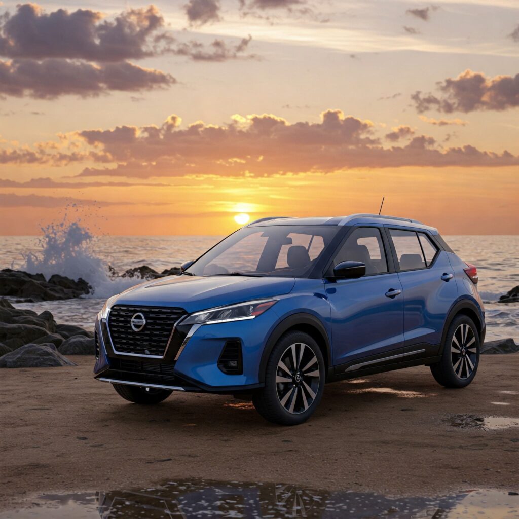 Blue nissan kicks