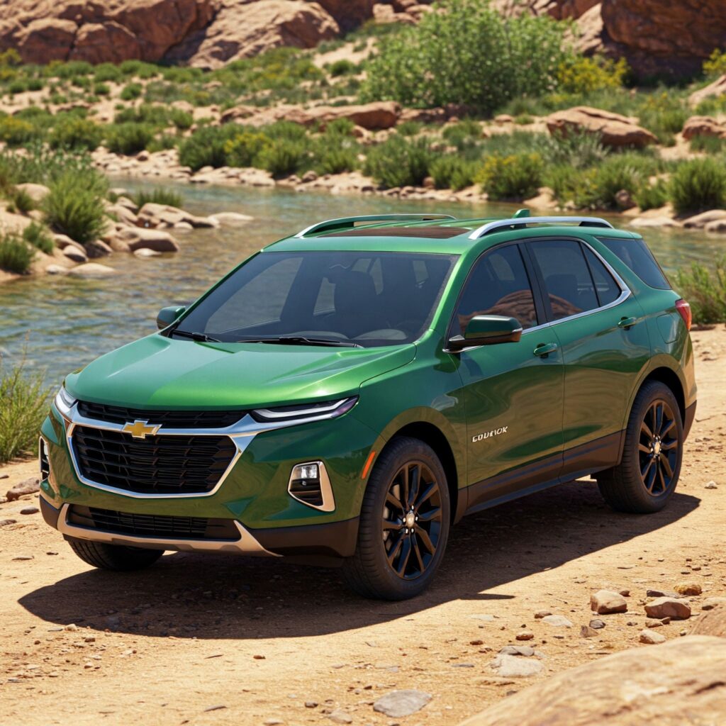 Green chevrolet equinox