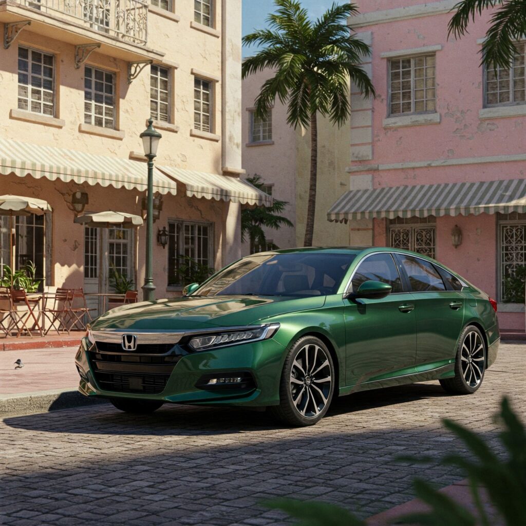 Green honda accord