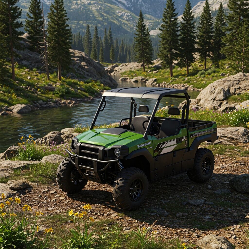 Light green kawasaki mule