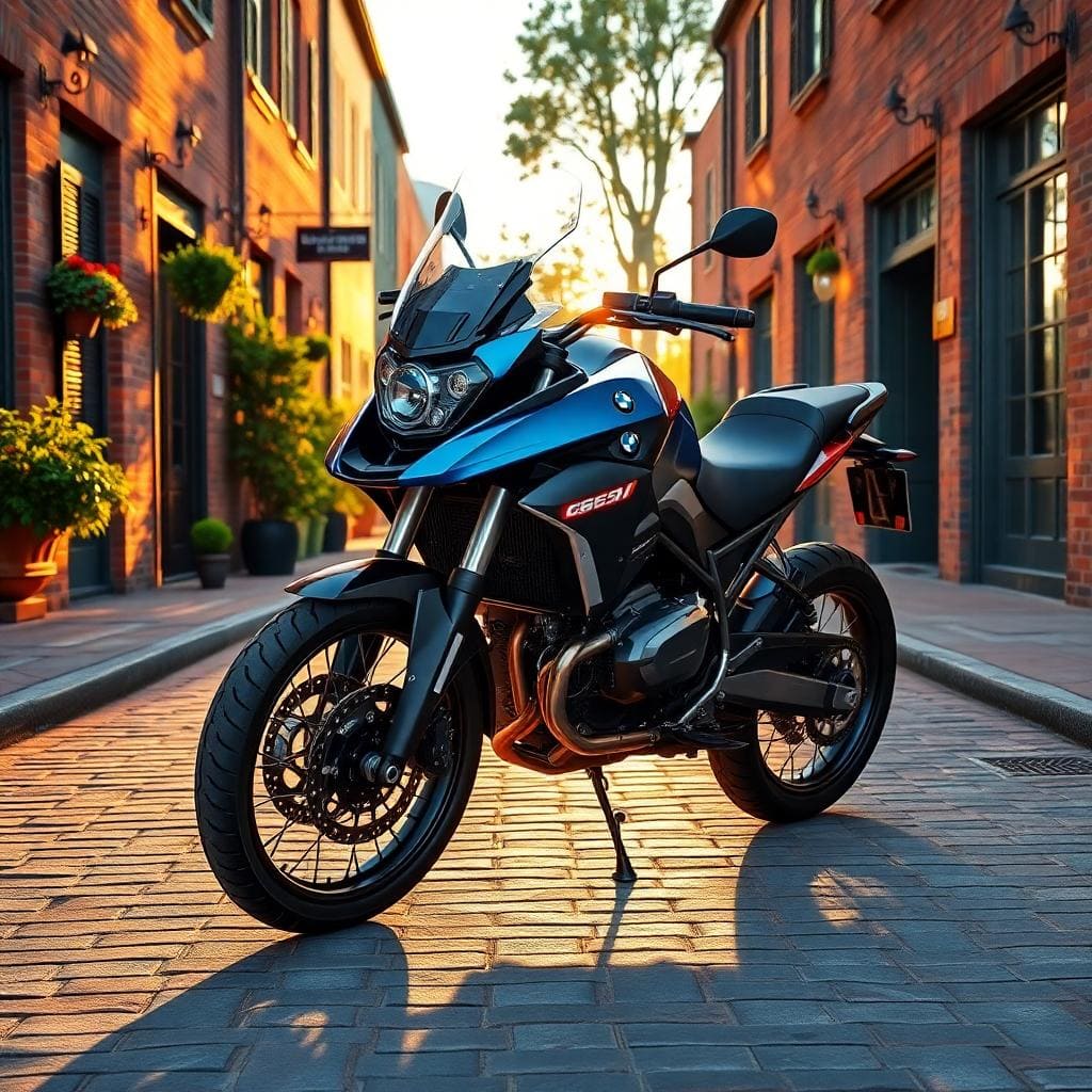 Metallic blue 2023 bmw f750gs