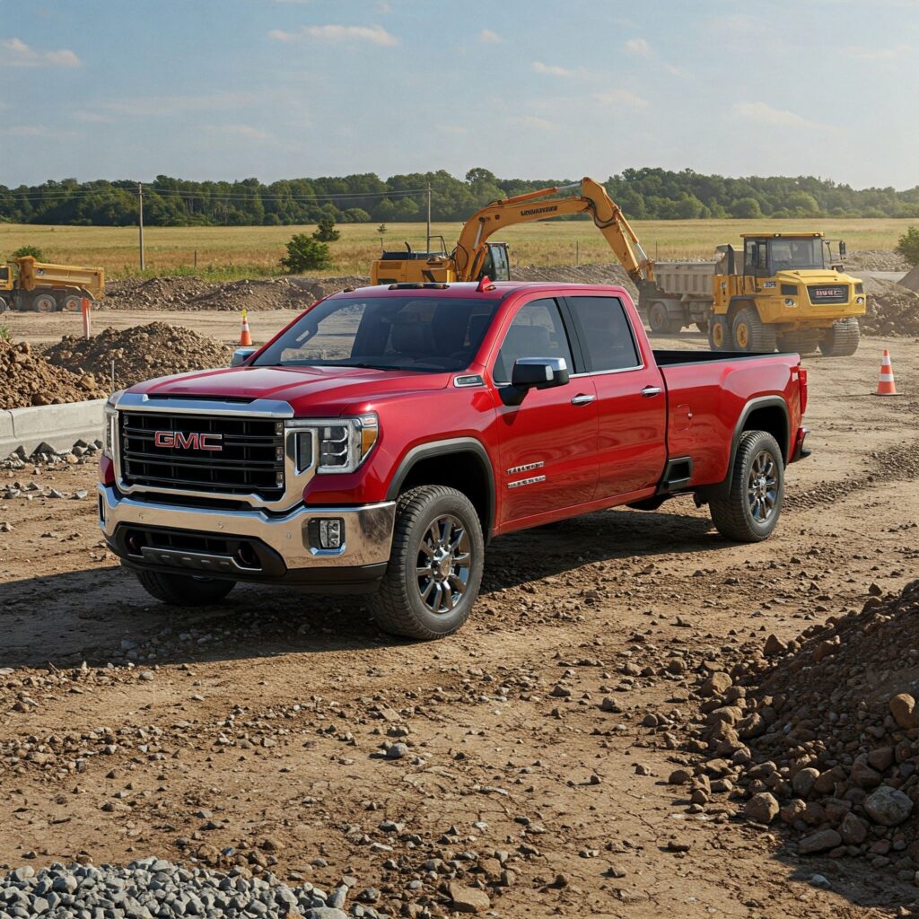 Red gmc sierra 3500