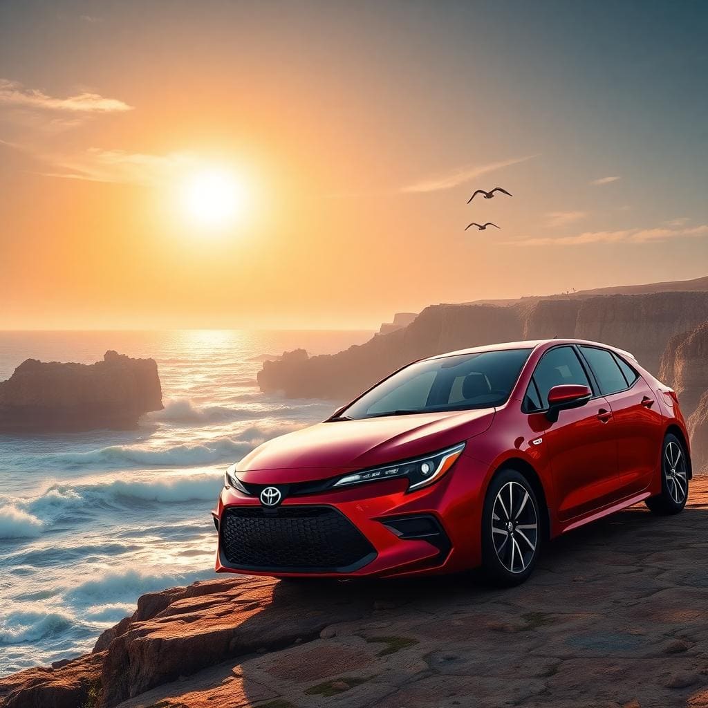 2023 red toyota corolla