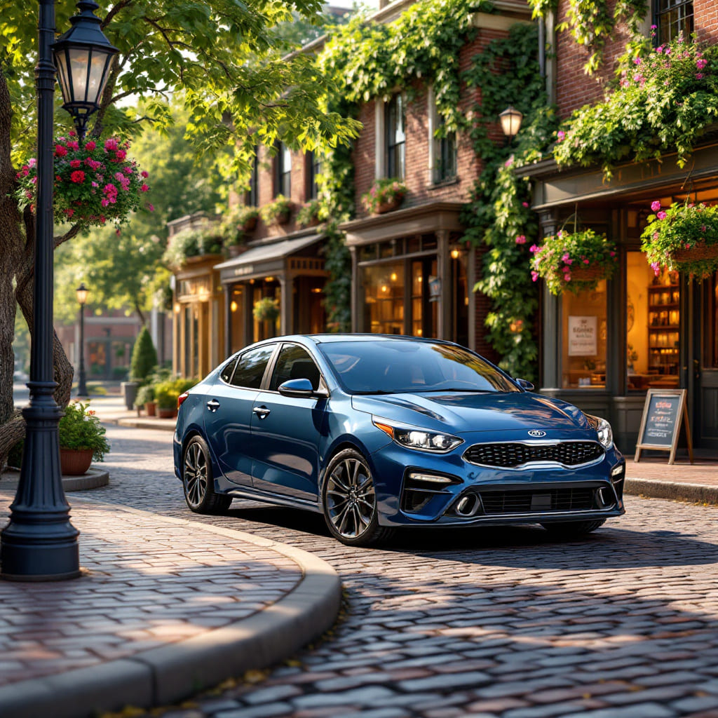 Blue 2023 kia forte