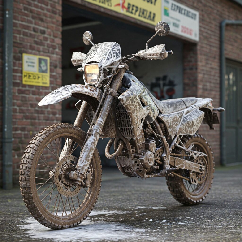 Camo dirt bike