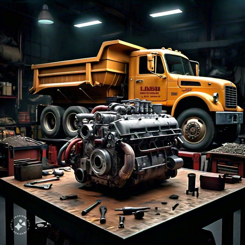 Featured image for "Avoiding Costly Repairs Diagnosing Diesel Fuel Injector Problems Early" blog post. Diesel dump truck.