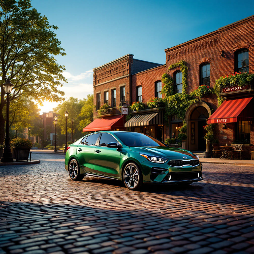 Green 2023 kia forte