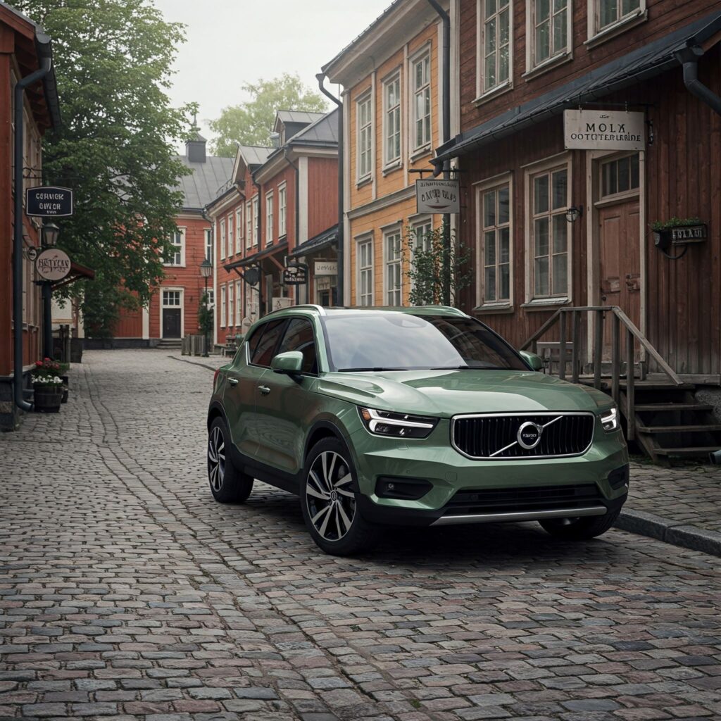 Green volvo xc40