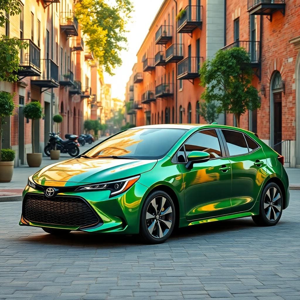 Metallic green 2024 toyota corolla