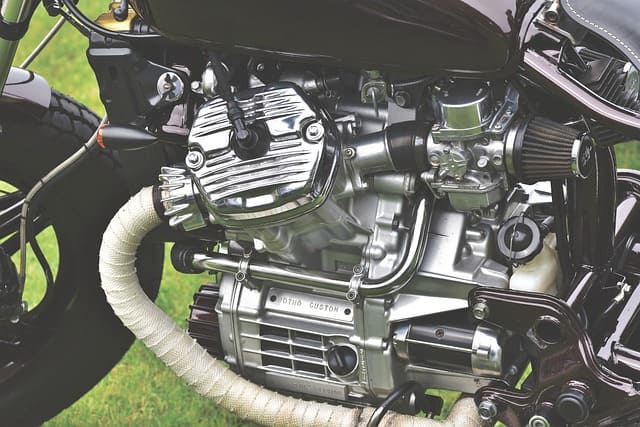 Featured image for "The Impact of Fuel Quality on Motorcycle Engine Knock Occurrences" blog post. Motorcycle engine.