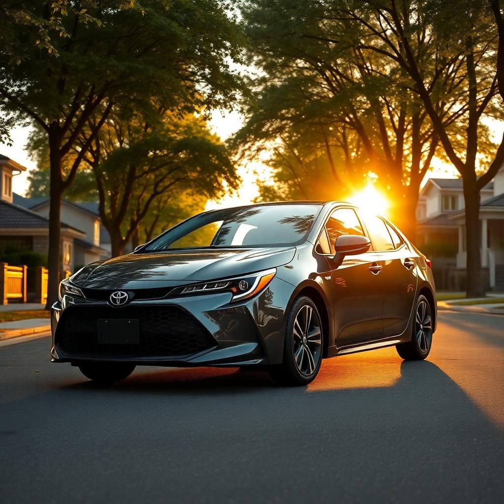 Toyota corolla golden hour