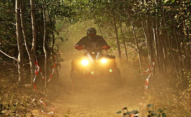 Featured image for "Safeguard Your Ride: ATV & UTV Safety Tips for Peace of Mind" blog post. ATV rider.