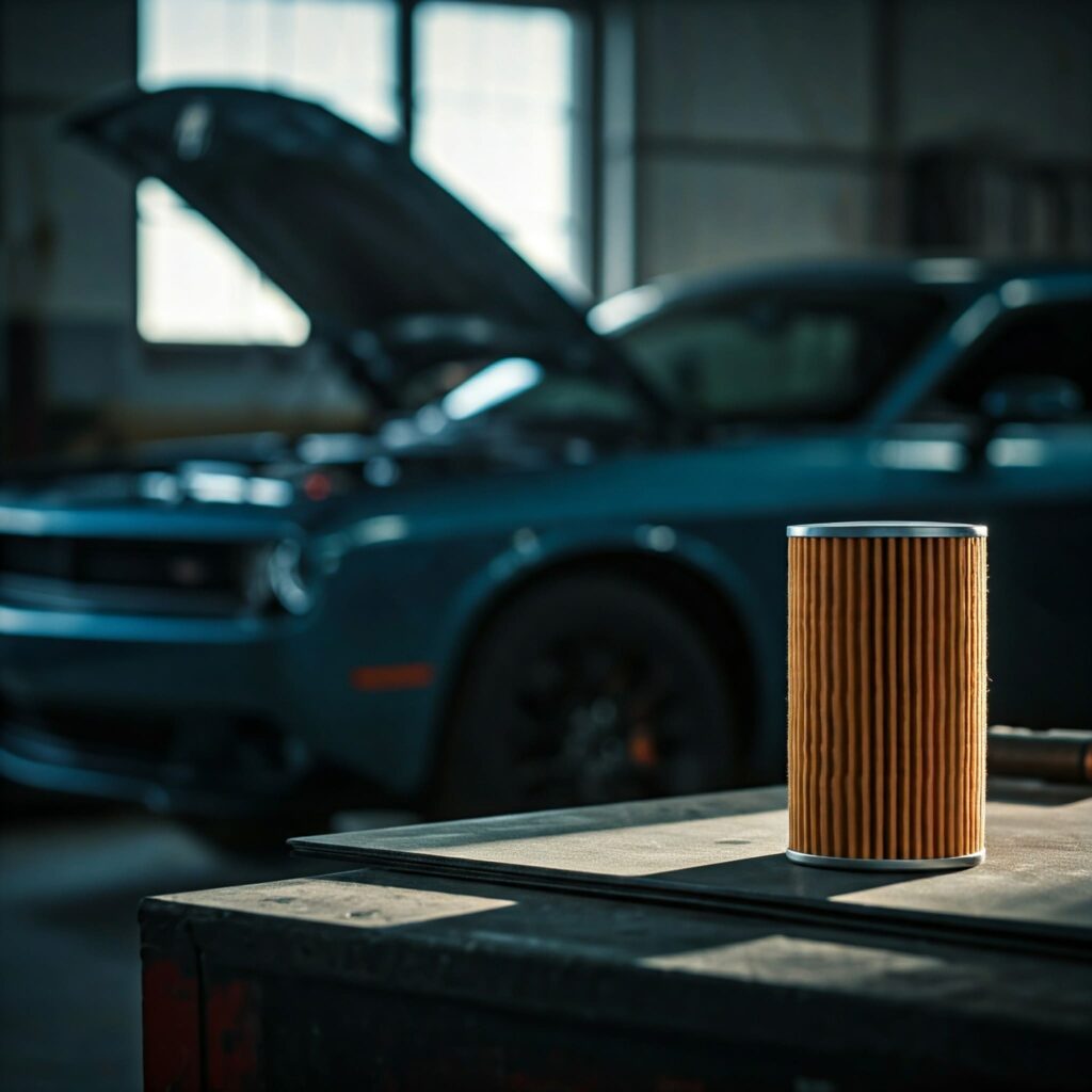 Blue Muscle Car Oil Filter