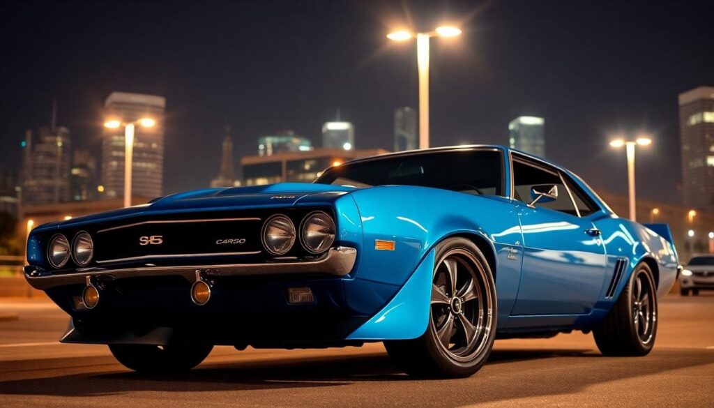 Classic Blue Chevrolet Camaro