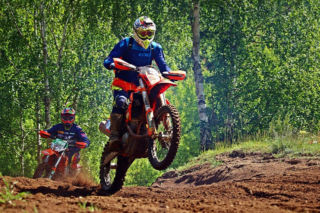 Featured image for "Conquer the Dirt with Confidence: The Essential Dirt Bike Protection Gear Checklist" blog post. Enduro dirk bike.