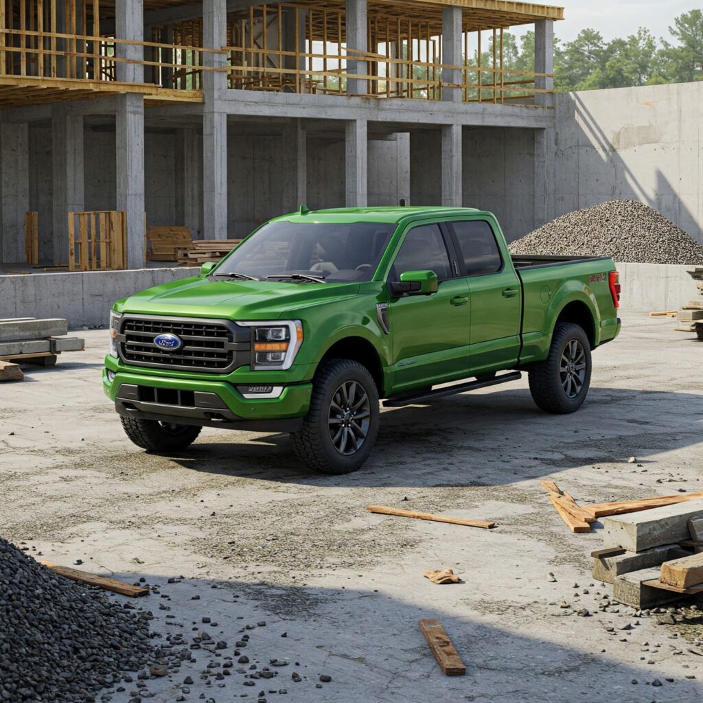 Green ford truck