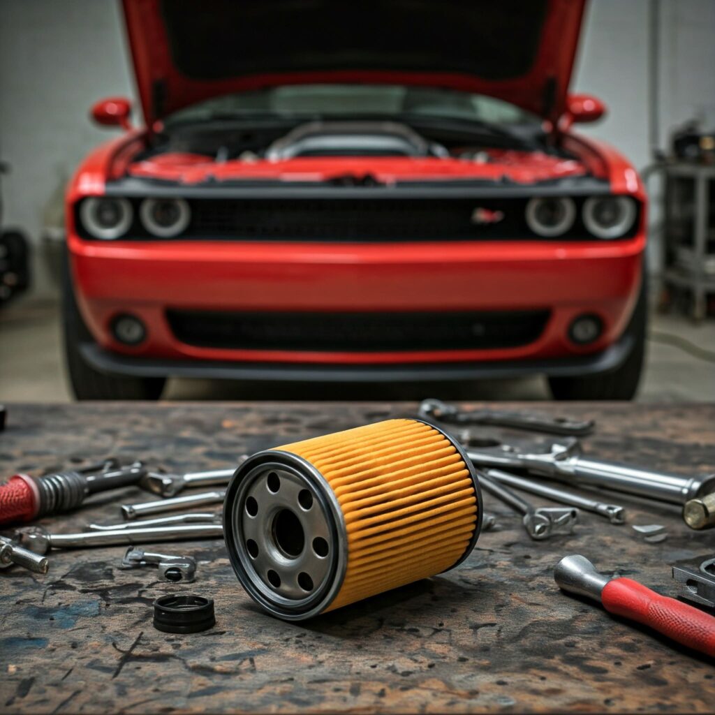 Red Mustang Oil Filter