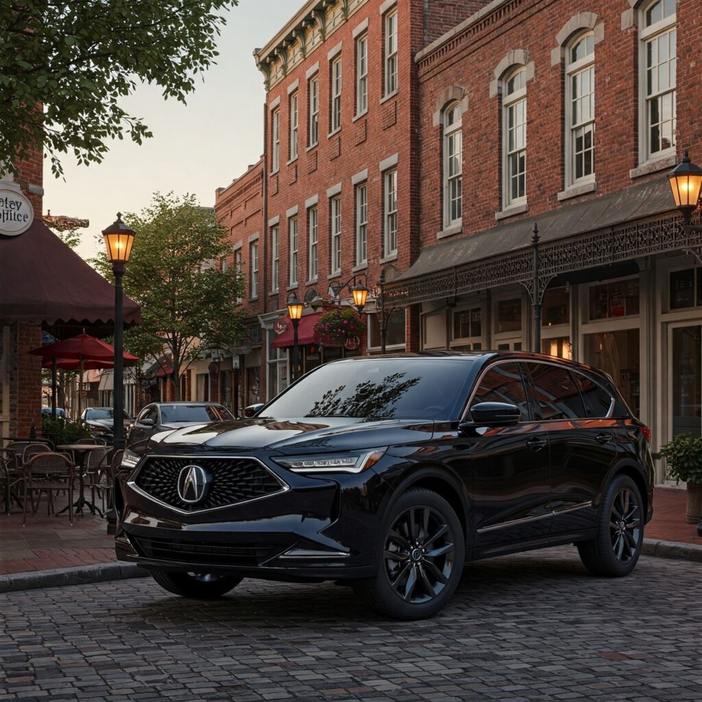 Black acura mdx