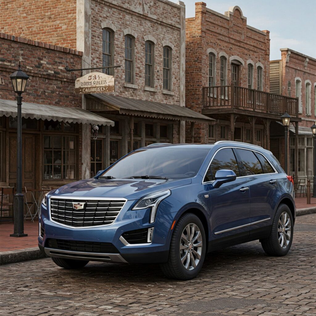 Blue cadillac xt5