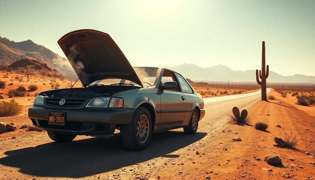 Broken Down Car Desert