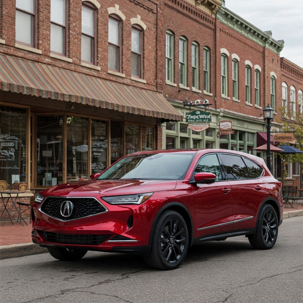 Red acura mdx