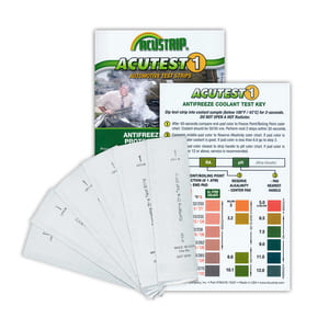 Antifreeze Test Strips.