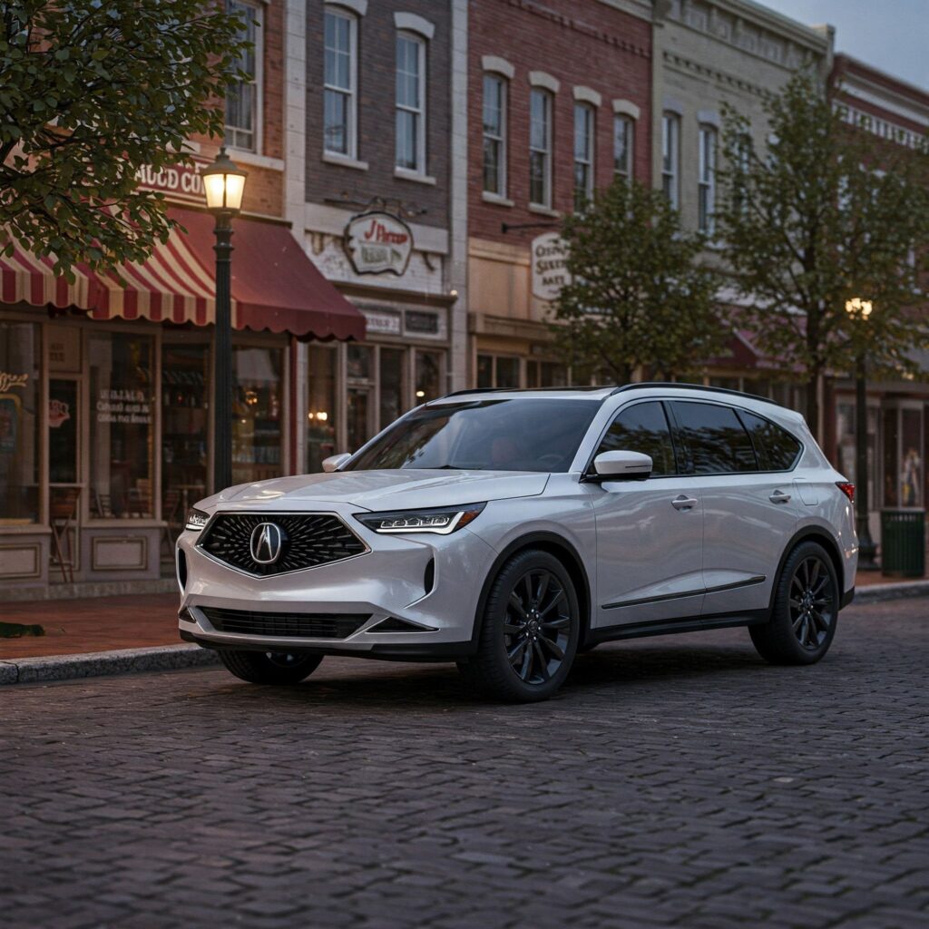 White acura mdx