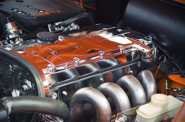 Featured image for "Does It Matter What Engine Oil I Use? Understanding AMSOIL Signature Series [2024 Update]" blog post. Car engine.