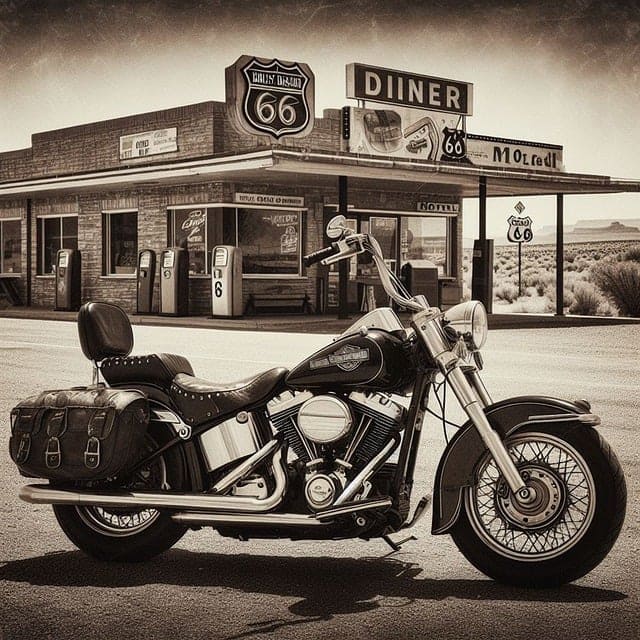 Featured image for "The Ultimate Guide to Choosing the Best Oil for Harley Davidson* Motorcycles" blog post. Harley bike.