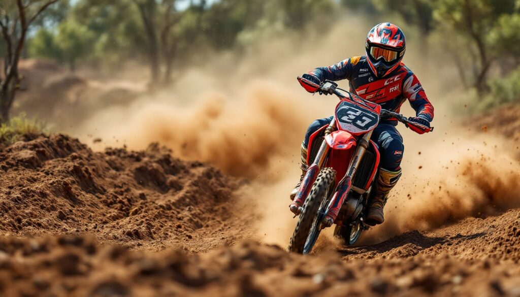 Motocross Rider Dirt Track