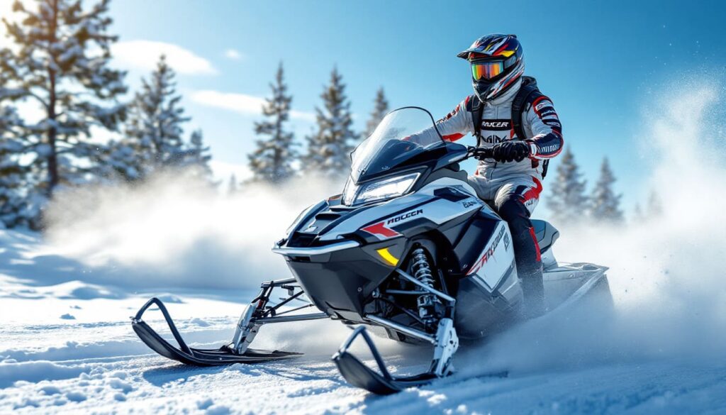 Racing Snowmobile Winter