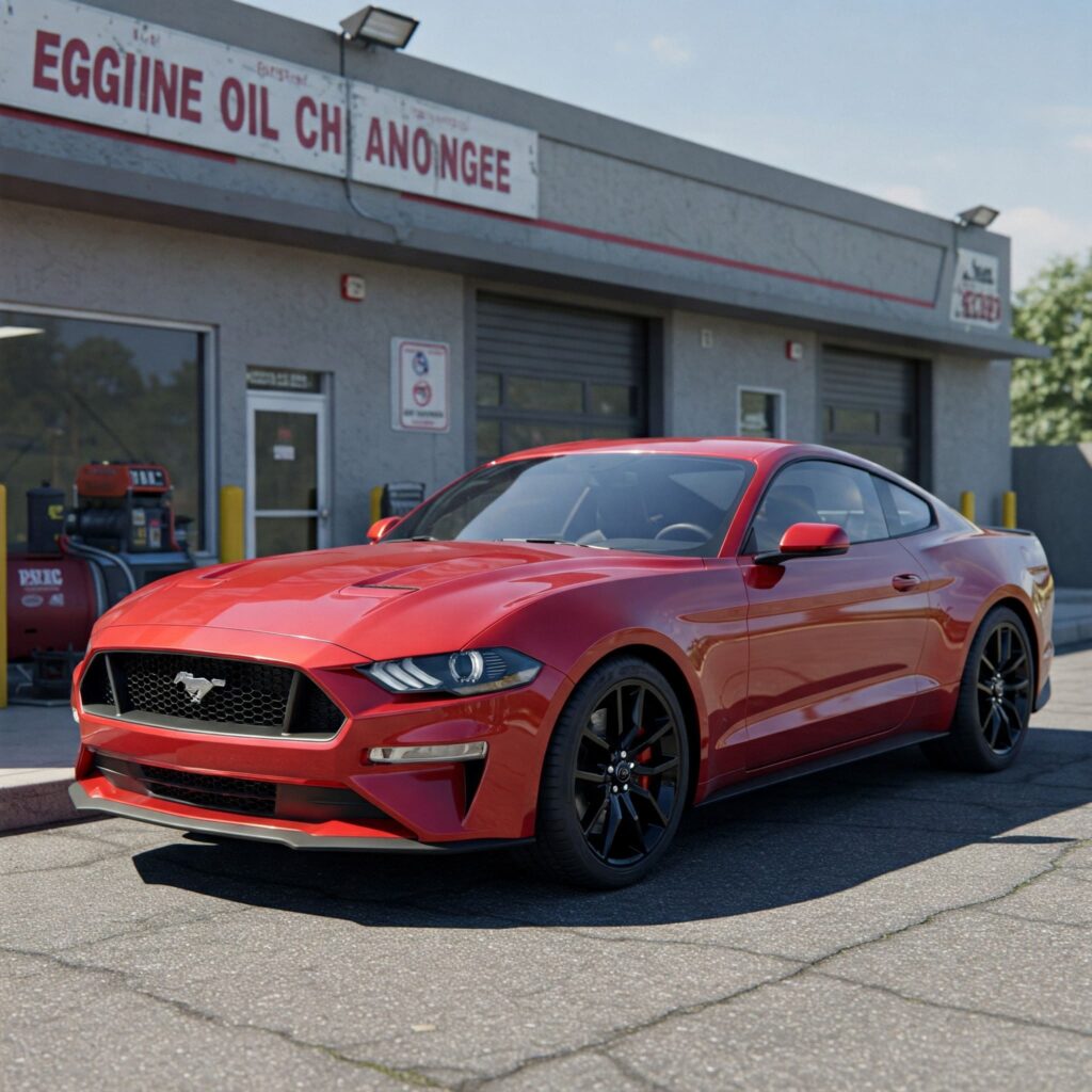 Red mustang