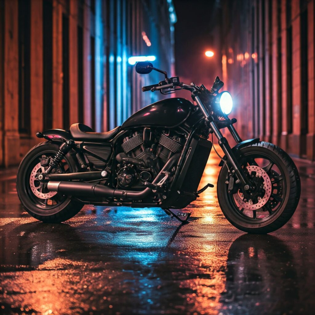 Black Harley Bike