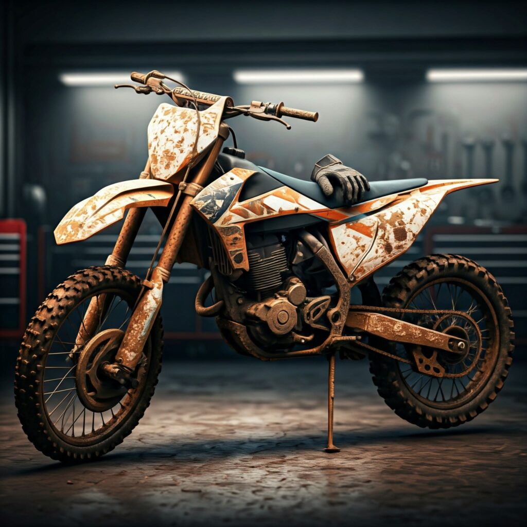 Muddy Dirt Bike