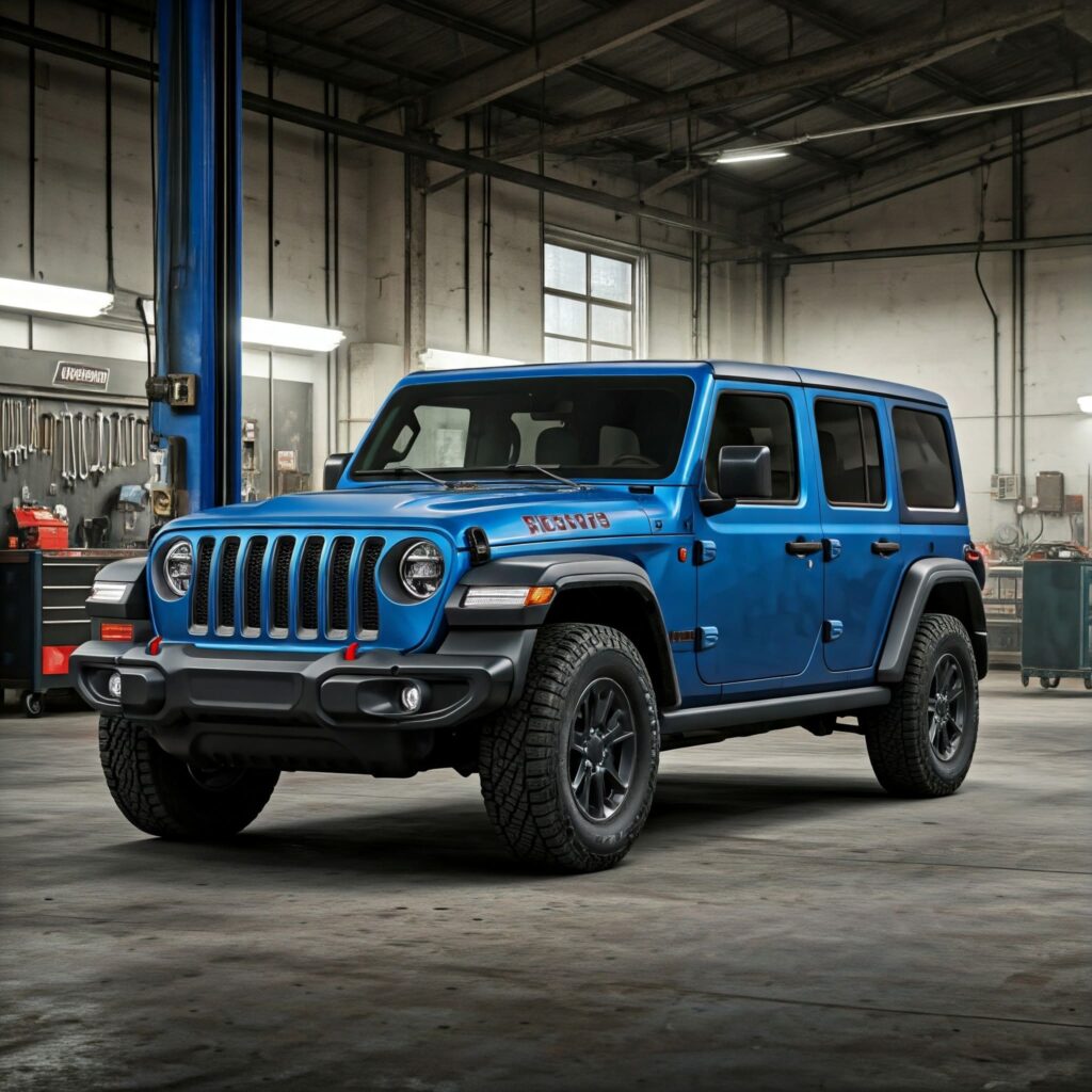 Blue Jeep