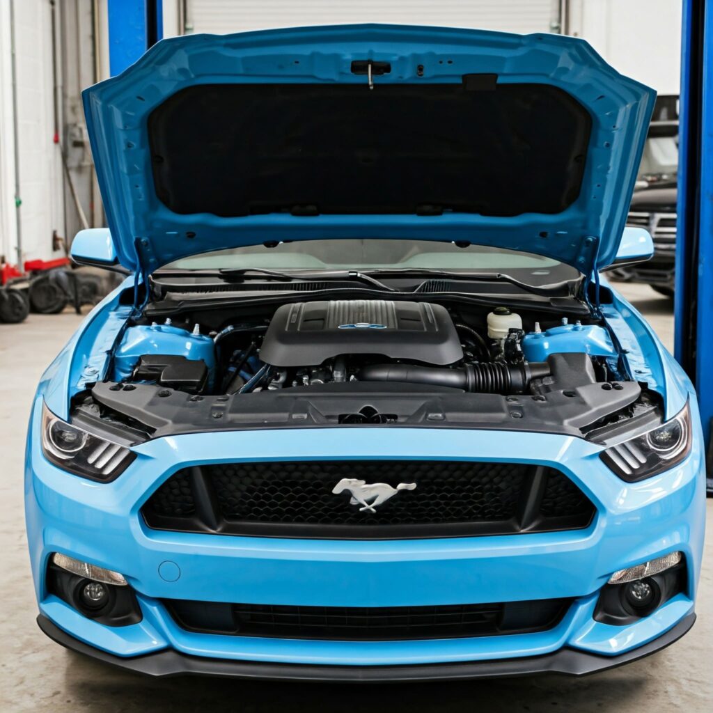 Blue Mustang