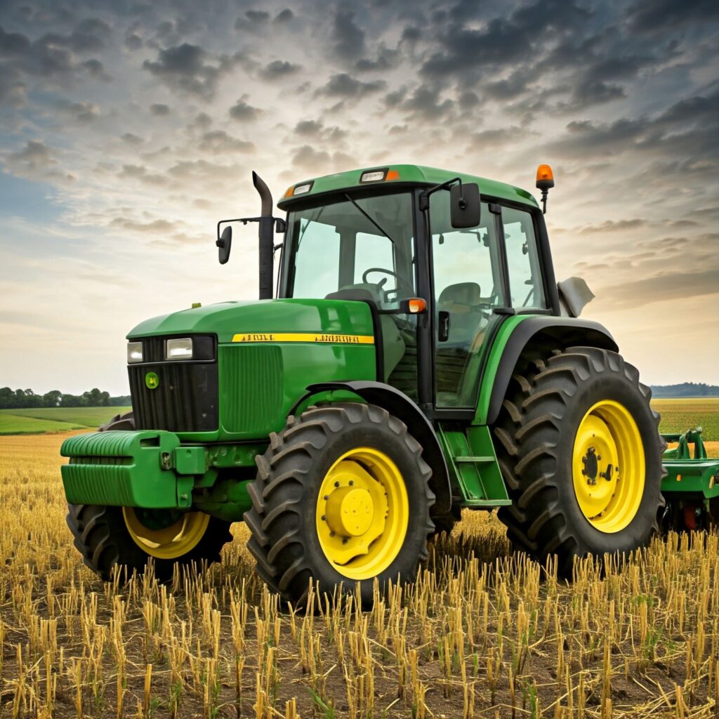 Green John Deere Tractor