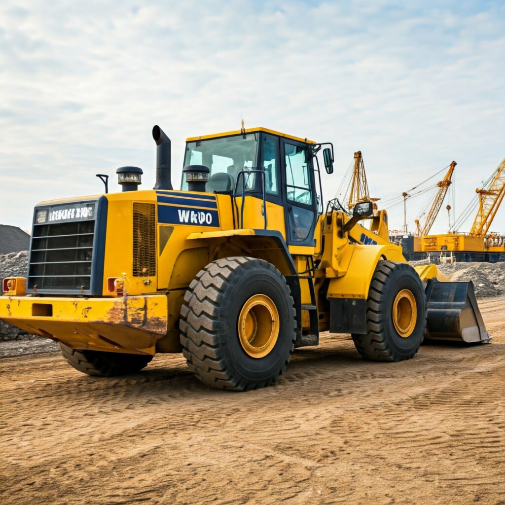 Large Yellow Diesel Tractor