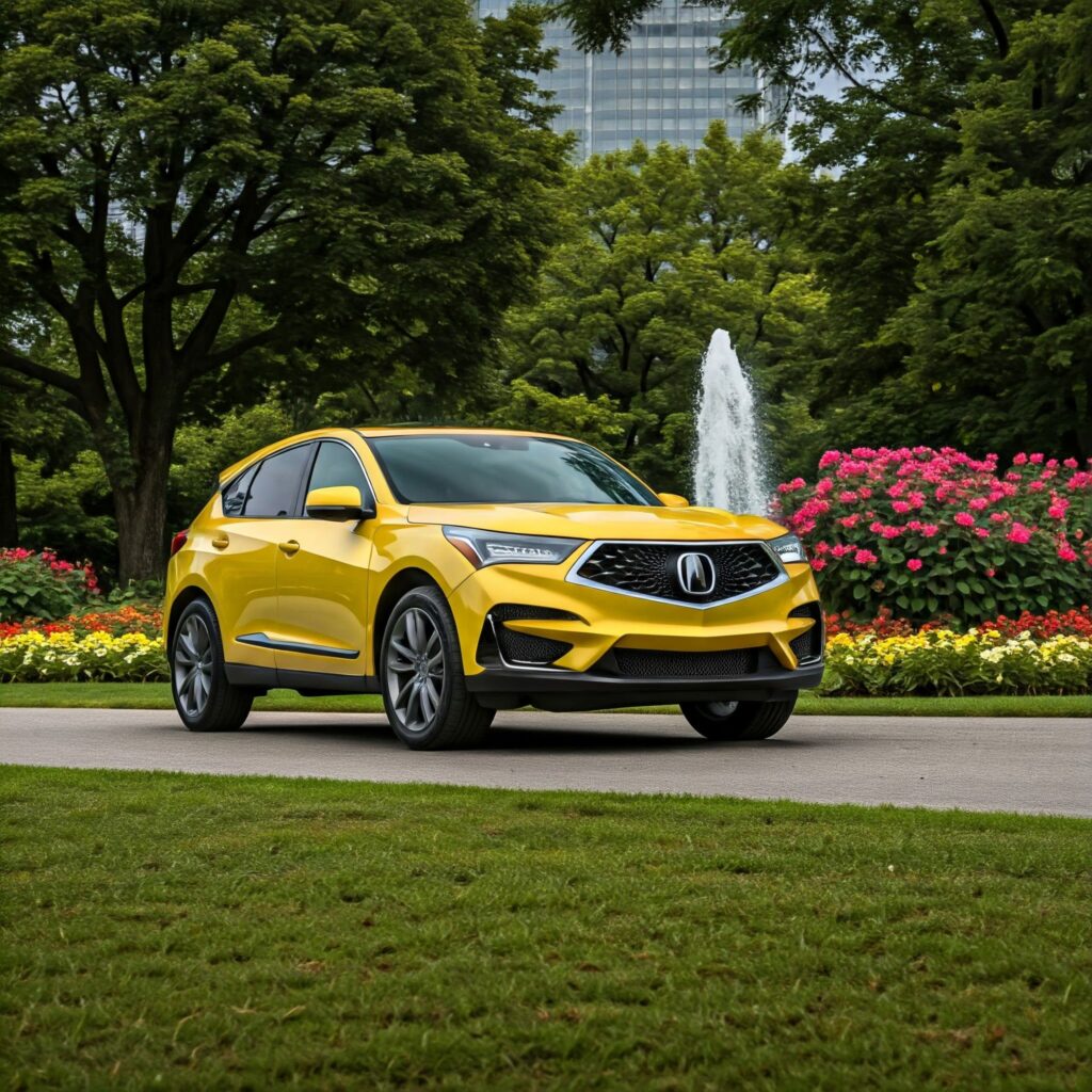 Yellow Acura Rdx