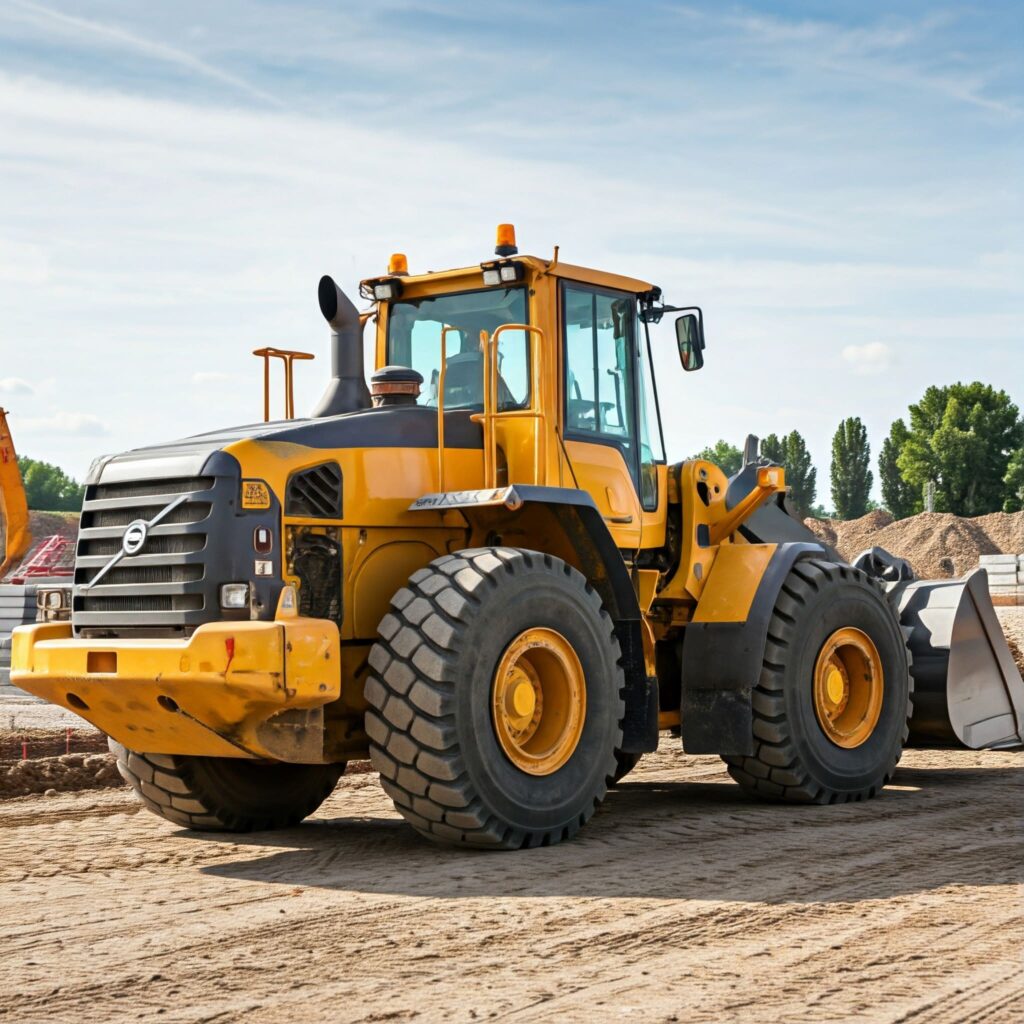 Yellow Diesel Tractor