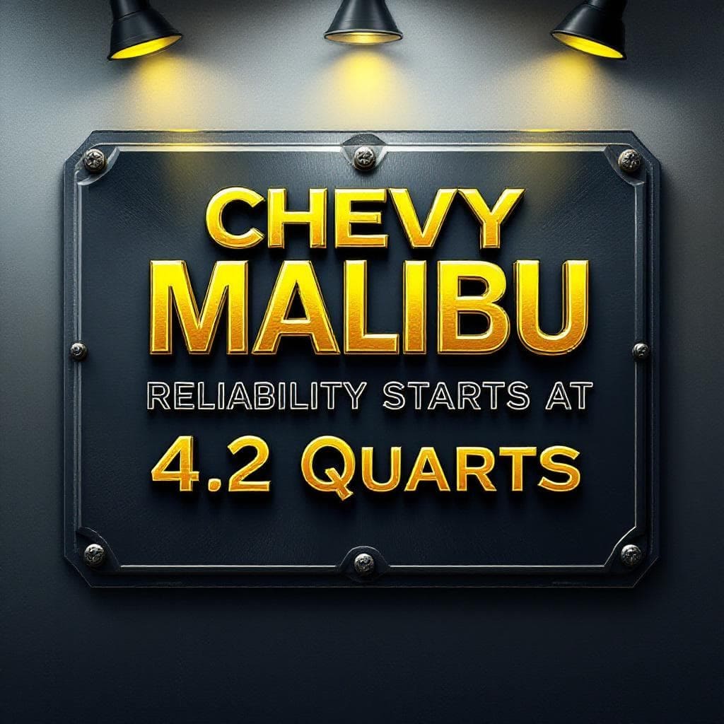 Chevy malibu reliability starts at 4 2 quarts