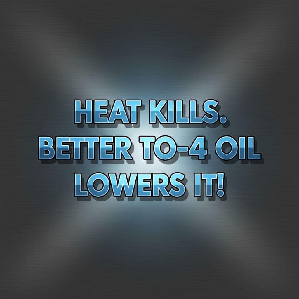 Heat kills better to 4 oil lowers it